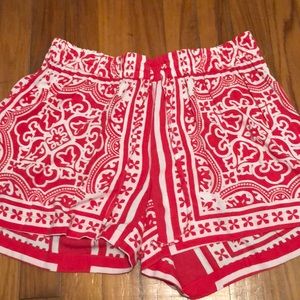 Crown & Ivy pink tie shorts.